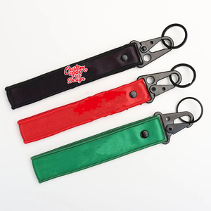 2025 New Arrival Hot Sale Customizable Logo Personalized Durable Nylon Digital Printing Short Outdoor Bag Lanyard Key Chain for