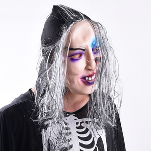 أقنعة لاتكس للهالوين بفم متحرك، أقنعة كاملة للوجه مخيفة ومرحة لحفلات الهالوين - Product Image 4