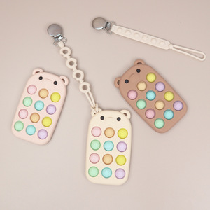 <span class=keywords><strong>Jouet</strong></span> sensoriel anti-stress pour bébé en silicone de qualité alimentaire, avec bulles à presser et textures en relief, sans BPA - Product Image 5
