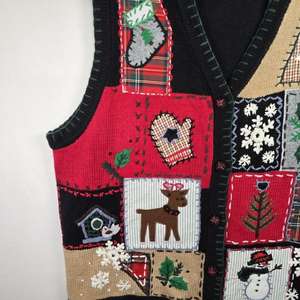 Gilet de Noël en tricot personnalisé de qualité supérieure Gilet en tricot festif sur le thème du <span class=keywords><strong>renne</strong></span> <span class=keywords><strong>Pull</strong></span> cardigan tendance à motif de <span class=keywords><strong>renne</strong></span> - Product Image 2