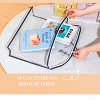Transparent PVC fermeture éclair maison Textile lit sac couverture emballage sac oreiller couette drap sac de rangement