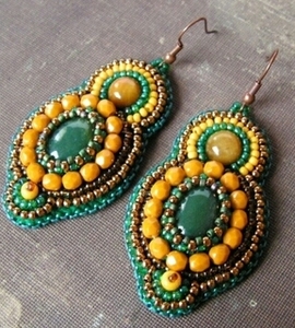 Accessoires de bijoux au design unique Boucles d'oreilles de travail en perles pour filles Bijoux de fête disponibles au prix de gros - Product Image 4