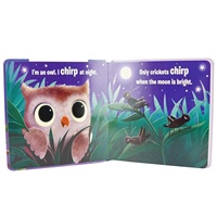 Livre sonore interactif en tissu peluche avec sons d'hiboux à toucher et à sentir, patchs sensoriels sonores d'hiboux à presser pour entendre, pour enfants