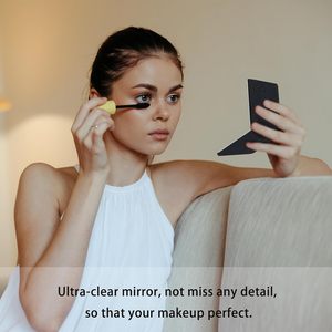Custom Logo Stainless Steel Double-sided Pocket <b>Compact</b> Folding Mini Travel Portable Small Foldable Makeup <b>Mirror</b> for Cosmetic - Product Image 2