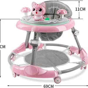 Baby Learn Walker passeggino semplice girello pieghevole musica leggera girello per bambini