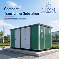 Transformateur de puissance combiné haute tension préfabriqué extérieur de type boîtier européen série YBW 12, 630 kVA 315 kVA