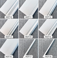 Plinthe de sol moderne en PS pour hôtel et appartement, prix usine OEM, vente en gros, adhésive, étanche, finition mate