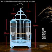 Cage de reproduction pour oiseaux de compagnie (perruches, hérissons, etc.) en forme de coquille de perle d'hortensia, avec conception anti-évasion, taille moyenne, vente en gros d'usine