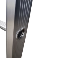 Échelle télescopique industrielle pour usage domestique, escabeau pliant droit en alliage d'aluminium pour extérieur, échelle d'ingénierie