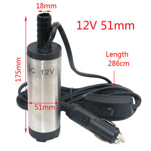 12V / <span class=keywords><strong>24v</strong></span> DC Diesel carburant <span class=keywords><strong>eau</strong></span> huile voiture <span class=keywords><strong>Camping</strong></span> pêche <span class=keywords><strong>pompe</strong></span> de transfert Submersible en gros 51mm - Product Image 5