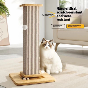 Grande Tiragraffi per Gatti a Colonna Romana in Sisal, Resistente all'Usura, Antipolvere, Design Moderno, Confezione in Cartone - Product Image 4