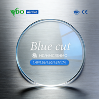 Lentilles anti-lumière bleue WDO Source Factory New Trend Blue Cut China 1.56 de haute qualité SHMC/HMC, transparentes, UV420, deux pièces, diamètre 75 mm