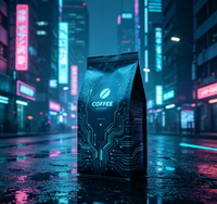 Sachet de café en plastique refermable de qualité alimentaire, compostable, biodégradable et respectueux de l'environnement