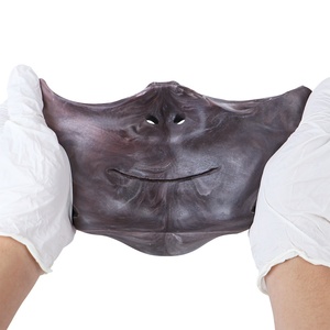 Máscara de silicona de media cara SHAZ-3105 Joker Clown con orificio bucal y correa ajustable para sexo oral, accesorios para juegos de rol para adultos, disfraz, artículos de fetiche. - Product Image 5