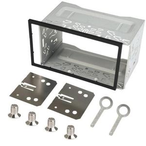 Cadre d'installation radio universel 2 DIN Plaque de montage pour tableau de bord pour lecteur DVD de <span class=keywords><strong>voiture</strong></span> Boîtier de véhicule - Product Image 1