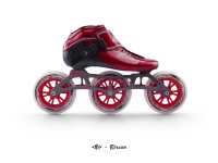 Patins à roulettes en ligne réglables en fibre de carbone, légers, confortables, professionnels, à rebond élevé, 85A PU, 3 roues, pour l'extérieur