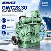 Boîte de vitesses marine ADVANCE GWC28.30, 80 kN de poussée, boîte de transmission robuste pour bateaux de travail, bateaux de pêche, propulsion