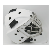 Nouveau produit vis en fibre de carbone visière personnalisée casque de hockey visage de gardien casque de hockey polaire
