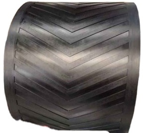 Bande transporteuse en caoutchouc Chevron à haute résistance à l'usure EP/<span class=keywords><strong>NN</strong></span> pour matériaux en vrac dans les mines en pente - Product Image 2
