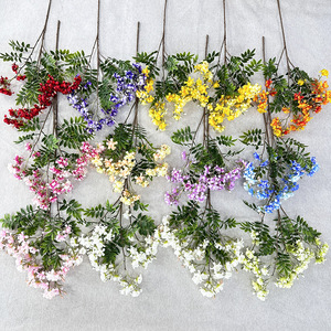 Flores artificiales de Michelia Figo de Meiyu Craft, decoraciones de seda para bodas, arreglos florales para pasillos, accesorios para la sala de estar. - Product Image 2