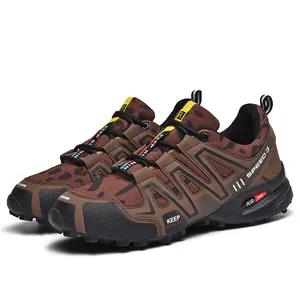 Sapatos para caminhada ao ar livre e escalada de montanha masculinos, calçados esportivos casuais para caminhada ao ar livre e cross country