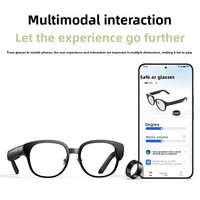 Lunettes intelligentes AR avec assistant IA, traduction en temps réel, navigation AR, téléprompteur, contrôle tactile, lunettes de cyclisme Meta