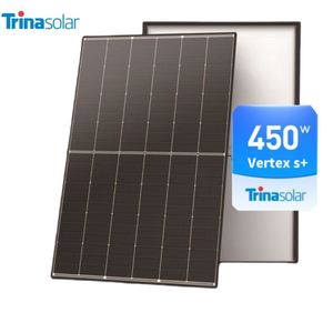 Panel Solar Trina Vertex S+ TSM-NEG9R.28 430-460W Tipo N Topcon Bifacial con Marco Negro 430W 435W 440W 450W 460W para Techo Solar - Product Image 1