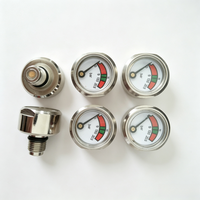 Manomètre de sécurité 23 mm pour extincteur à poudre sèche ABC, 0-28 bars, protection incendie