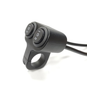 Interrupteur de phare de moto en alliage d'aluminium, double rangée, trois positions, commande au guidon pour modification de moto - Product Image 3