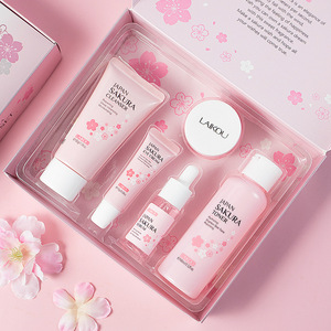 热卖洁面乳爽肤水血清眼霜保湿有机日本樱花再生护肤套装 - Product Image 6
