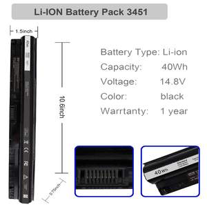 14.8V 40WH pour <span class=keywords><strong>DELL</strong></span> M5Y1K Batterie pour <span class=keywords><strong>DELL</strong></span> Inspiron 14 3451 5451 <span class=keywords><strong>15</strong></span> 3567 5555 17 5756 Batterie D'ordinateur Portable - Product Image 2
