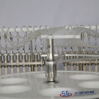 Ligne de production entièrement automatique de petites bouteilles en verre, machine de lavage, de remplissage et de bouchage