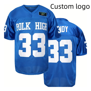 Maillot d'entraînement de football personnalisé, été, court, respirant, séchage rapide, antibactérien, polyester, sublimation 3D, broderie nom et numéro - Product Image 1