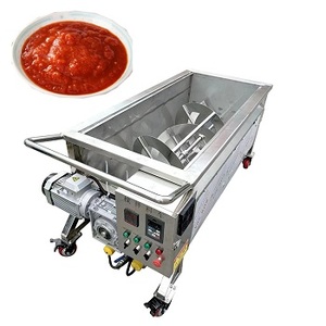 Mélangeur de sauce à agitateur horizontal à chauffage électrique pour sauce <span class=keywords><strong>salsa</strong></span> à pâte alimentaire - Product Image 1