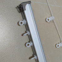 Rail de rideau à plis ondulés en forme de S, haute qualité, espacement de 8 cm, accessoires pour tringles à rideaux