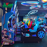 Machine d'arcade de course Speed Street 2 à monnayeur pour 4 joueurs, simulateur de conduite à quatre écrans pour parc d'attractions