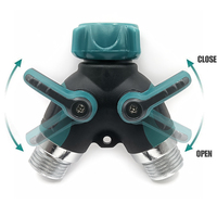 Adaptateur de tuyau fileté en alliage de zinc durable et écologique, répartiteur en Y à 2 voies pour tuyau d'arrosage de jardin et robinet extérieur