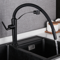 BLSJ robinet de cuisine à double usage eau chaude froide rotatif multifonctionnel extensible universel robinet mitigeur de cuisine