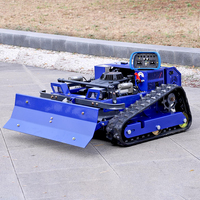 Tondeuses à gazon robotisées sur chenilles télécommandées à essence de qualité industrielle, alimentation directe usine, moteur 48V 224CC