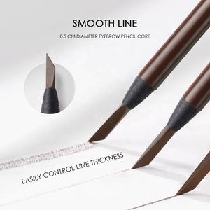 Crayon à <span class=keywords><strong>sourcils</strong></span> Double tête de haute qualité maquillage minéral doux torsadé imperméable avec pinceau ombre brune naturelle lisse et fine - Product Image 4