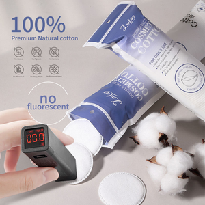 Almohadillas de Algodón Desechables Suaves, 80 Piezas, Algodón No Tejido para Desmaquillar, 70 mm, Almohadillas Faciales Redondas de Algodón Cosmético para Viajes, SY462 - Product Image 3