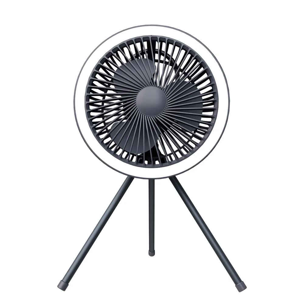 2023 Rechargeable plus récent ventilateur de Camping Portable avec lumière LED ventilateur personnel extérieur pour Camping Table tente trépied ventilateur