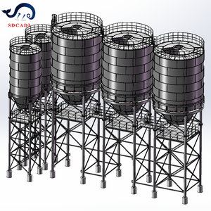 <span class=keywords><strong>Silo</strong></span> à ciment vertical fiable avec soupape de décharge de pression pour terminal de distribution de ciment - Product Image 1