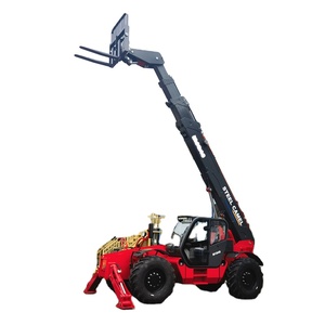 Mini Cargadora Telescópica Agrícola con Certificación CE EPA EU5, Montacargas de 12 Toneladas con Horquillas para Paletas, Motor Perkins, PLC - Product Image 1
