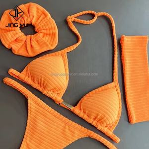 Custom High Waist Bikini 2 Pieces Set for Women Micro Mini Thong Brazilian Bikini Sexy String Bikinis & Beachwear - Product Image 5