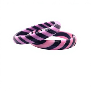 Newly Best Quality Handmade Resin <b>Bangle</b> Set Design Stylish Round Colorful Pattern Women Jewelry Craft Bracelet Wedding Woman - Product Image 6