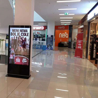 Ultra Thin Floor Stand Digital Signage Interactive Advertising Player Standing Display Screen Kiosk