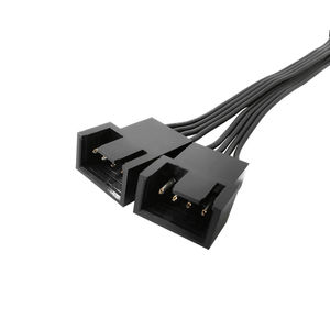 4Pin Fan PWM kablosu 1 ila <span class=keywords><strong>2</strong></span> anakart 4-pin desteği 3Pin güç uzatma kablosu 4P <span class=keywords><strong>2</strong></span>-port CPU soğutucu bağlantı hattı kablosu - Product Image 4