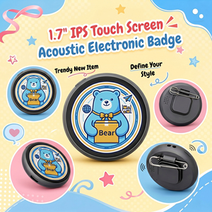 Cadres <span class=keywords><strong>photo</strong></span> numériques personnalisés, Nouveaux cadeaux <span class=keywords><strong>de</strong></span> Noël, Épingles mignonnes, Fabrication d'épingles DIY, Appareil <span class=keywords><strong>photo</strong></span> à écran tactile, Gadget pour selfies - Product Image 2