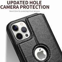 Étui de téléphone à rabat personnalisé en cuir PU de luxe avec clip portefeuille 3-en-1, antichoc, porte-cartes pour iPhone 13 14 12 15 16 Pro Max
